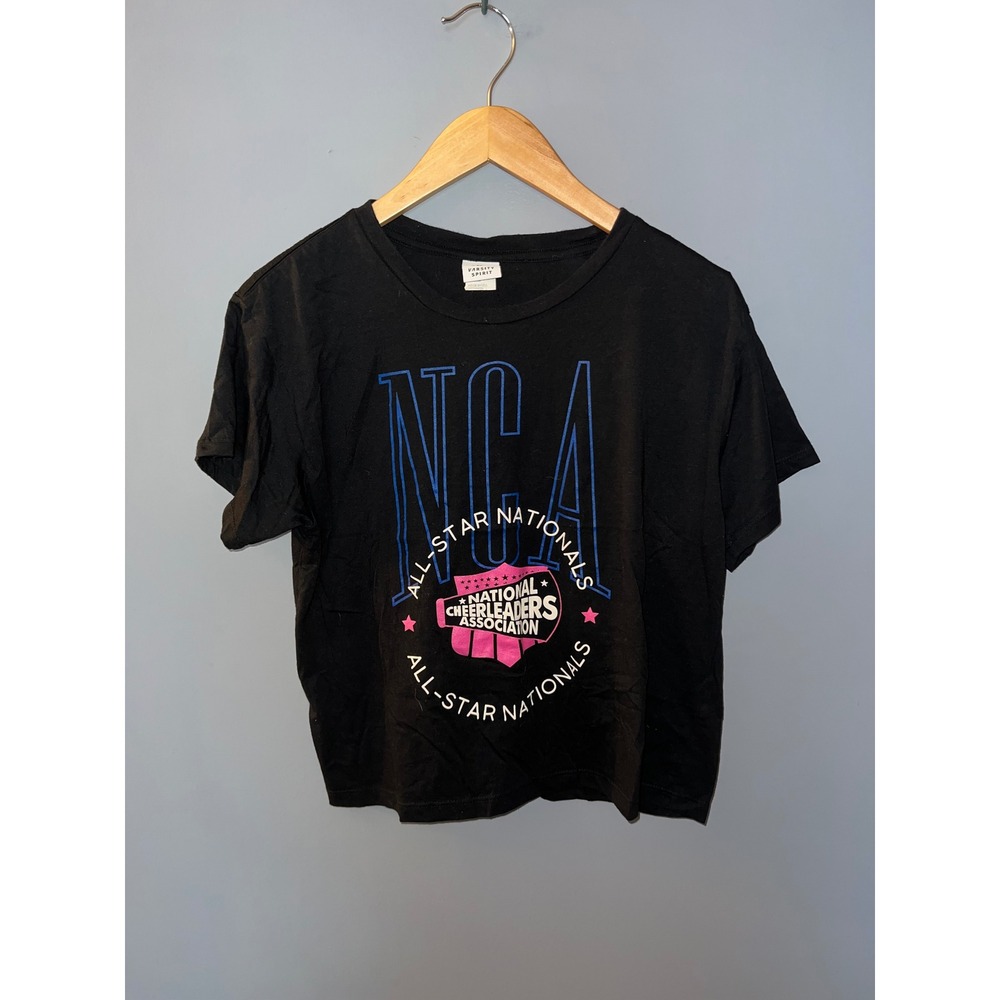 Varsity Spirit NCA All-Star Nationals Black Graphic Tee Women Short Sleeve Shirt